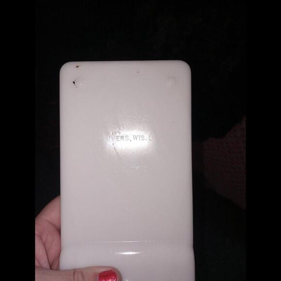 The American Cabinet Milk Glass Dental Instruments Tray. Vintage. Glass Tray - Picture 8 of 8